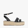 Nahkaiset kierrehihnaiset espadrillot Nahkaiset kierrehihnaiset espadrillot