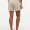 Pellava-puuvillaseos, vetoketjulliset shortsit Pellava-puuvillaseos, vetoketjulliset shortsit