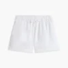 Pellava-puuvillaseos, vetoketjulliset shortsit Pellava-puuvillaseos, vetoketjulliset shortsit
