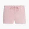Pellava-puuvillaseos, vetoketjulliset shortsit Pellava-puuvillaseos, vetoketjulliset shortsit