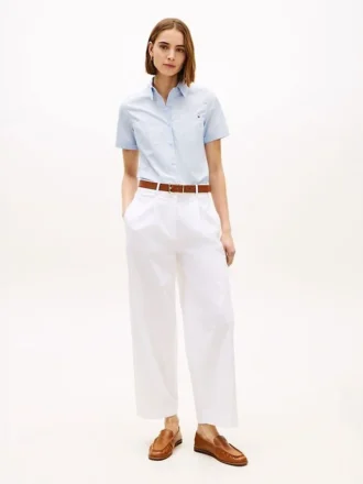 Pliseerattu twill-chino