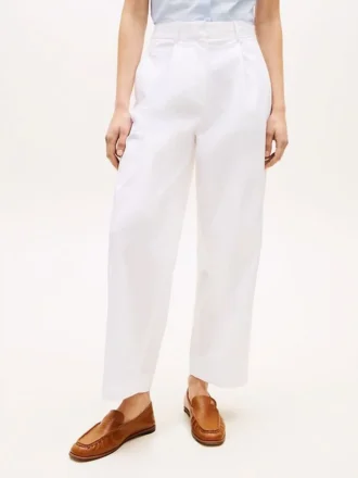 Pliseerattu twill-chino