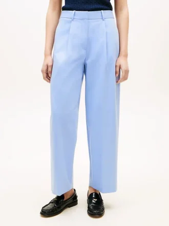 Pliseerattu twill-chino
