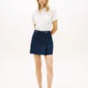 Pliseerattu twill-minihame Pliseerattu twill-minihame