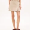 Pliseerattu twill-minihame Pliseerattu twill-minihame