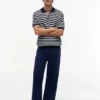 Puuvilla-pellavaseos Utility Chino Puuvilla-pellavaseos Utility Chino