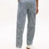 Railroad Stripe Loose Straight -farkut