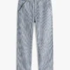 Railroad Stripe Loose Straight -farkut