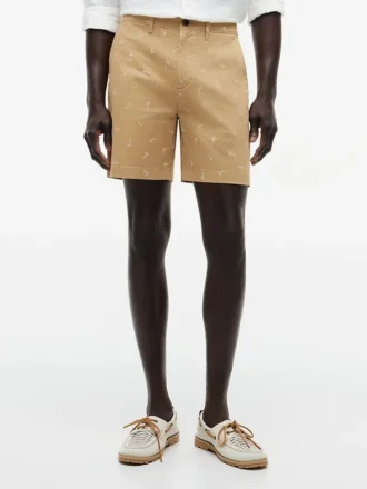 Regular Fit 7″ Anchor Print Shortsit