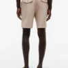 Regular Fit 7″ puuvilla-pellavaseos Shortsit Regular Fit 7″ puuvilla-pellavaseos Shortsit