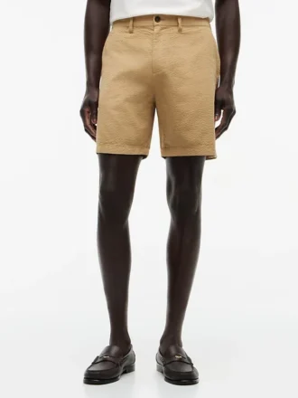 Regular Fit 7″ Seersucker Short