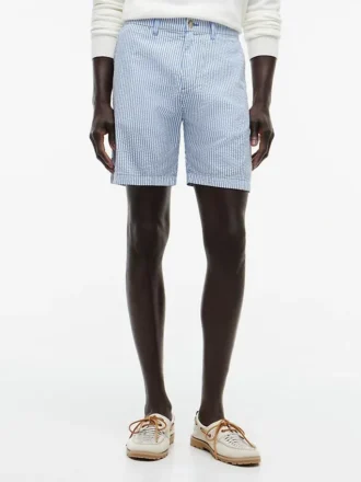 Regular Fit 7″ Seersucker Short