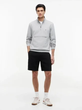 Regular Fit 8″ harjattu fleece-shortsi
