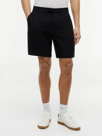 Regular Fit 8″ Linen-Blend Shortsit