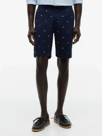 Regular Fit 9″ Sailing Flag Print Shortsit