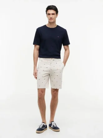 Regular Fit 9″ Sailing Flag Print Shortsit
