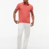 Regular Fit -mallinen, vaatteena värjätty Crest-polo Regular Fit -mallinen, vaatteena värjätty Crest-polo