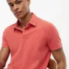 Regular Fit -mallinen, vaatteena värjätty Crest-polo Regular Fit -mallinen, vaatteena värjätty Crest-polo