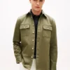 Regular Fit Slub Twill Overshirt Regular Fit Slub Twill Overshirt