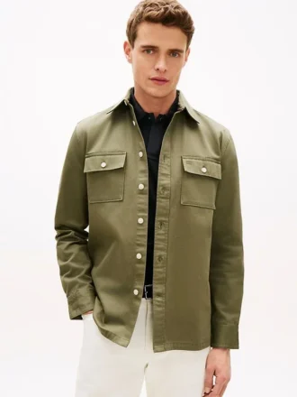 Regular Fit Slub Twill Overshirt Regular Fit Slub Twill Overshirt