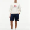 Regular Fit Wavy Flag Logo -sweatshortsit Regular Fit Wavy Flag Logo -sweatshortsit