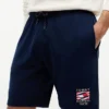 Regular Fit Wavy Flag Logo -sweatshortsit Regular Fit Wavy Flag Logo -sweatshortsit