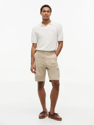 Rento istuvuus, joustava twill-kangas, cargo-shortsit