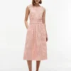 Rypytetty gingham-seersucker-midimekko Rypytetty gingham-seersucker-midimekko
