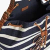 Script Monogram Breton Stripe Bucket Bag