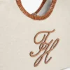 Script Monogram Linen Maxi Tote