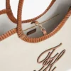 Script Monogram Linen Maxi Tote