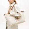 Script Monogram Linen Maxi Tote