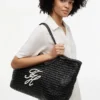 Script Monogram Raffia Maxi Tote