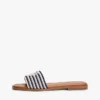Script Monogram Stripe Woven Slide