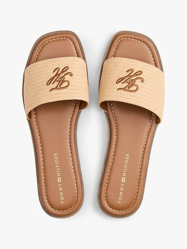 Script Monogram Woven Slide Script Monogram Woven Slide