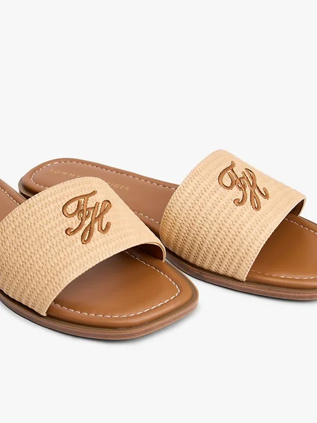Script Monogram Woven Slide Script Monogram Woven Slide