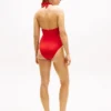 Signature Stripe Plunge Halter -uimapuku Signature Stripe Plunge Halter -uimapuku