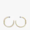 Signature Stripe Ridged Hoop -korvakorut