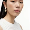 Signature Stripe Ridged Hoop -korvakorut