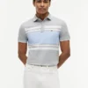 Slim Fit Block Stripe Stretch Pique Polo Slim Fit Block Stripe Stretch Pique Polo