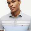 Slim Fit Block Stripe Stretch Pique Polo Slim Fit Block Stripe Stretch Pique Polo