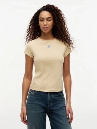 Slim Fit Script Monogram T-paita