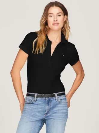Slim Fit -stretchpuuvillapolo Slim Fit -stretchpuuvillapolo