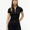 Slim Fit Zip Polo