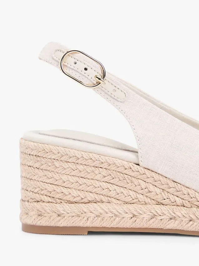 Slingback-kiilakorkoiset espadrillosandaalit Slingback-kiilakorkoiset espadrillosandaalit