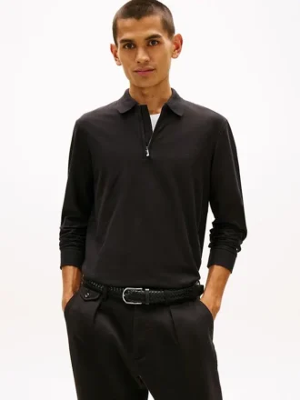 Smooth Cotton Performance Zip Polo
