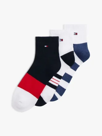 Stripe Mix Sport Quarter-Top -sukat, 3 kpl
