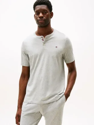 Sueded Jersey Henley -yöpaita