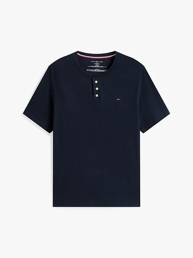 Sueded Jersey Henley -yöpaita Sueded Jersey Henley -yöpaita