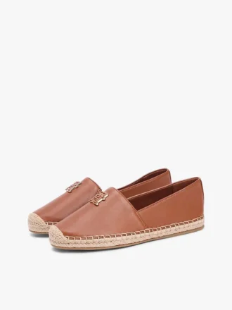 TH Monogram-nahkaiset espadrillot